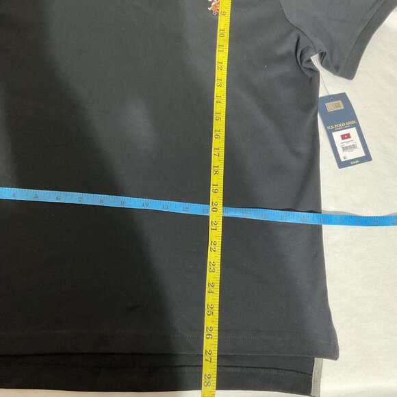 U.S. Polo Assn. Mens Black Polo Shirt With Embroidered Logo Short Sleeves Classi - Picture 6 of 6
